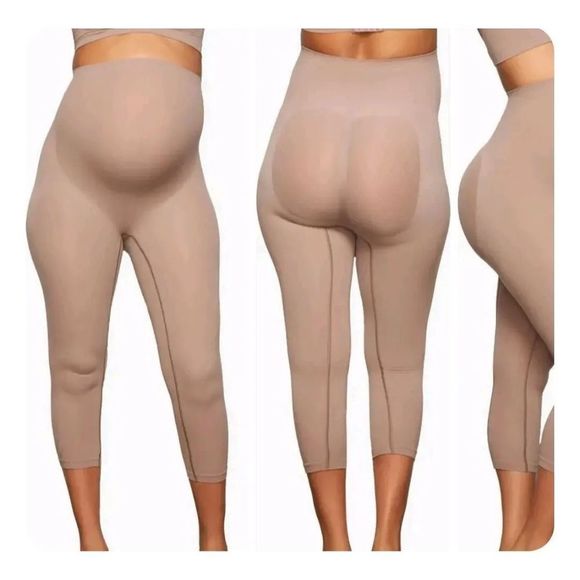 SKIMS Maternity Shapewear Leggings Open Gusset - L/XL - Picture 2 of 4